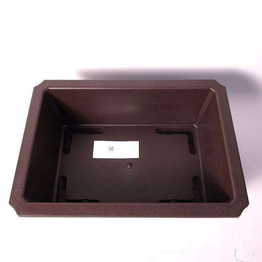 Plateau d'entraînement rectangulaire marron 57 cm