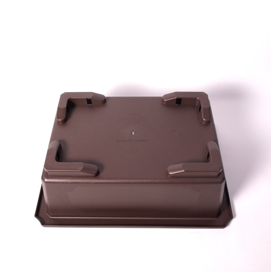 Rectangular training bowl brown 57cm