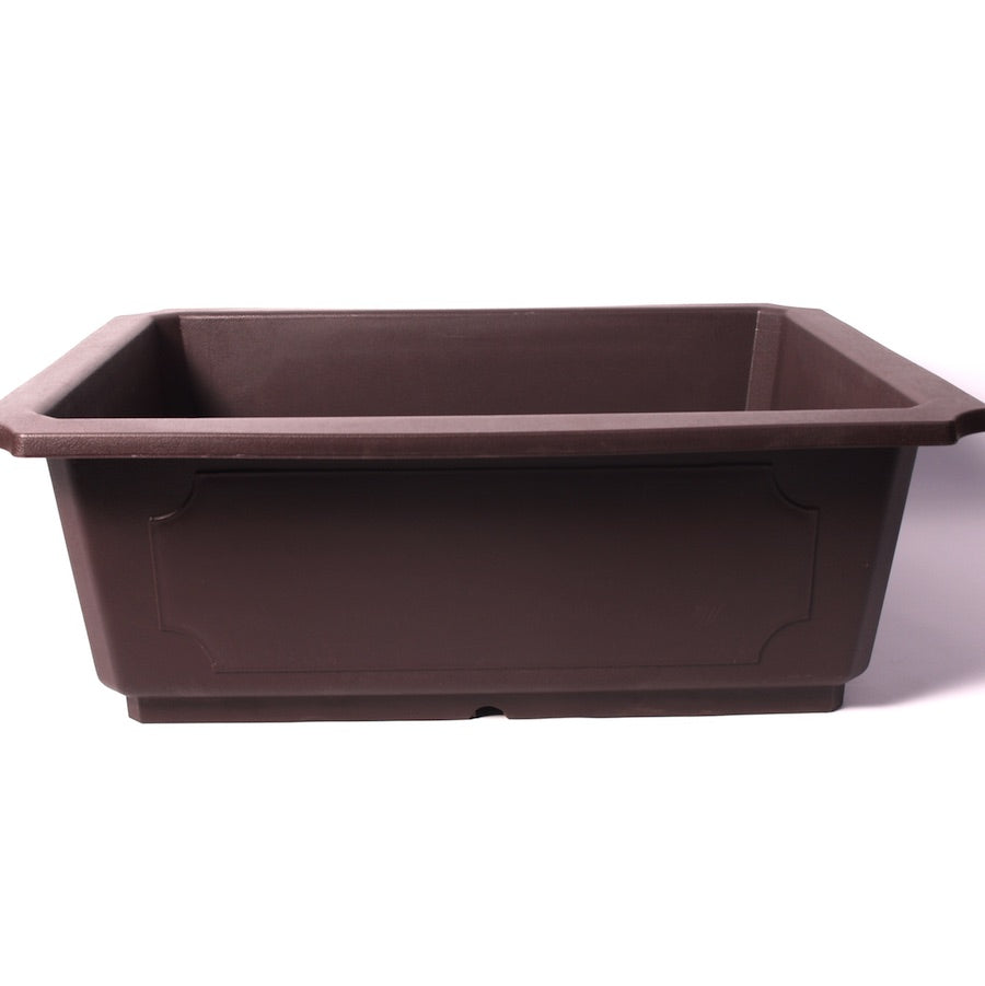 Rectangular training bowl brown 70cm