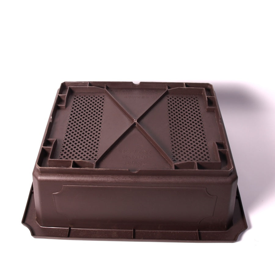 Rectangular training bowl brown 70cm