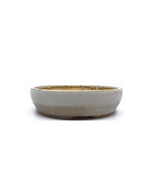 Bonsai pot 'Kai Sperling' creme matte rond 20cm
