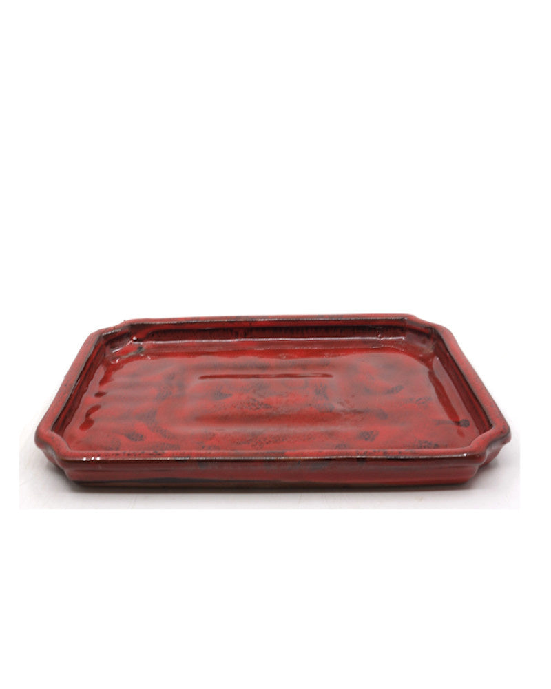 Soucoupe à bonsaï rouge moka 31 cm