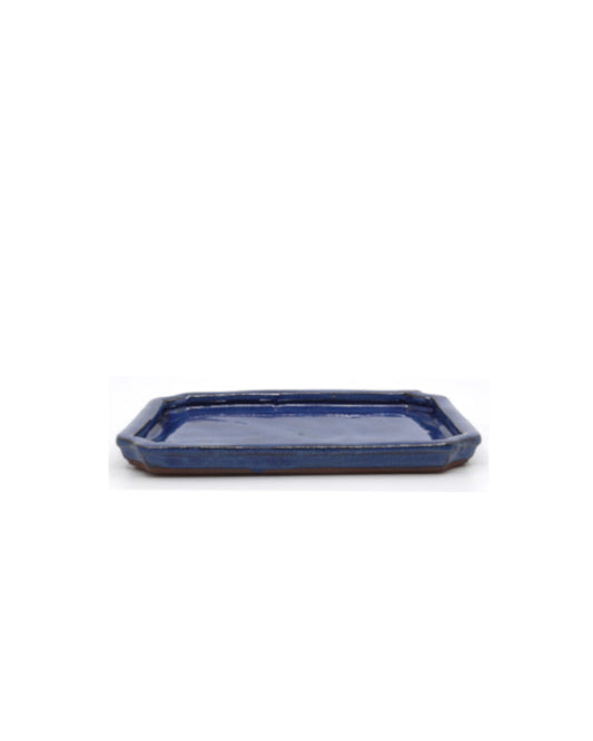 Bonsai onderschotel rechthoek blauw 20.5cm