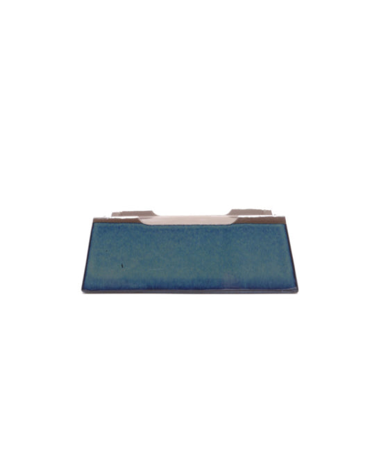 Bonsai pot groen blauw rechthoekig 18cm