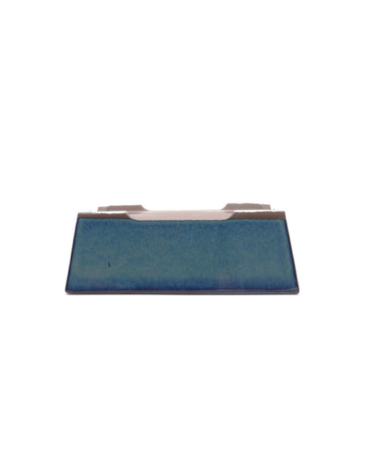 Bonsai pot groen blauw rechthoekig 22cm