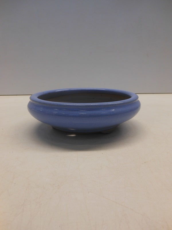 Bonsai pot licht blauw rond 15cm