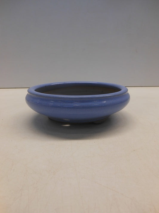 Bonsai pot licht blauw rond 15cm