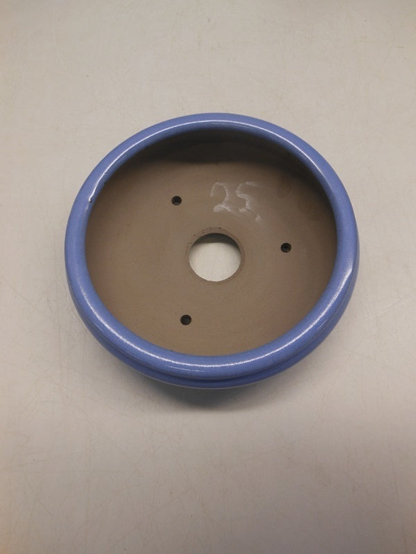 Bonsai pot licht blauw rond 15cm