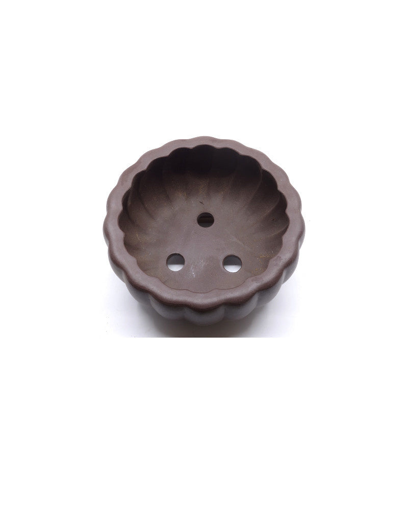 Bonsai pot Yixing ongeglazuurd Chrysanten 15cm