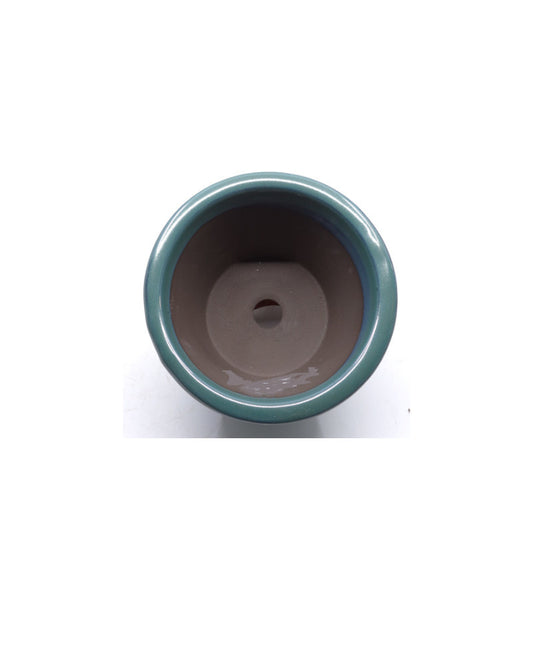 Bonsai pot semi-cascade rond groen 16cm 