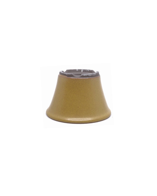 Pot à bonsaï semi-cascade rond ocre 12cm