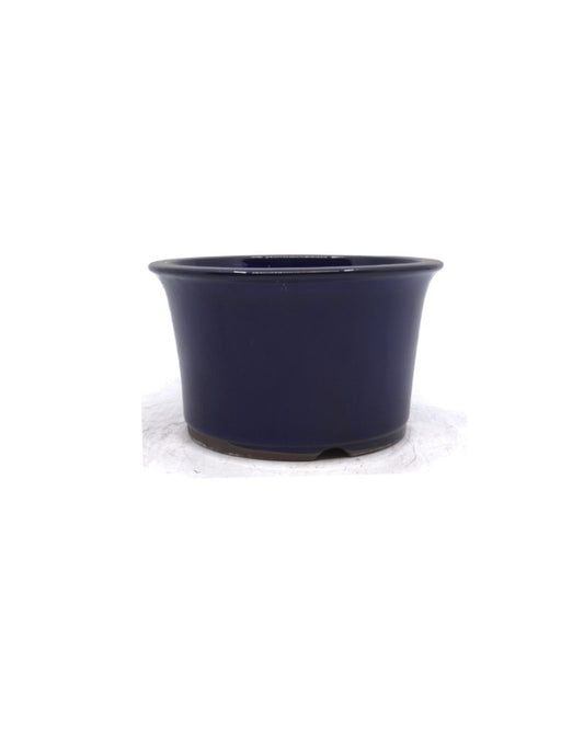 Bonsai pot semi-cascade rond donker blauw 16cm 