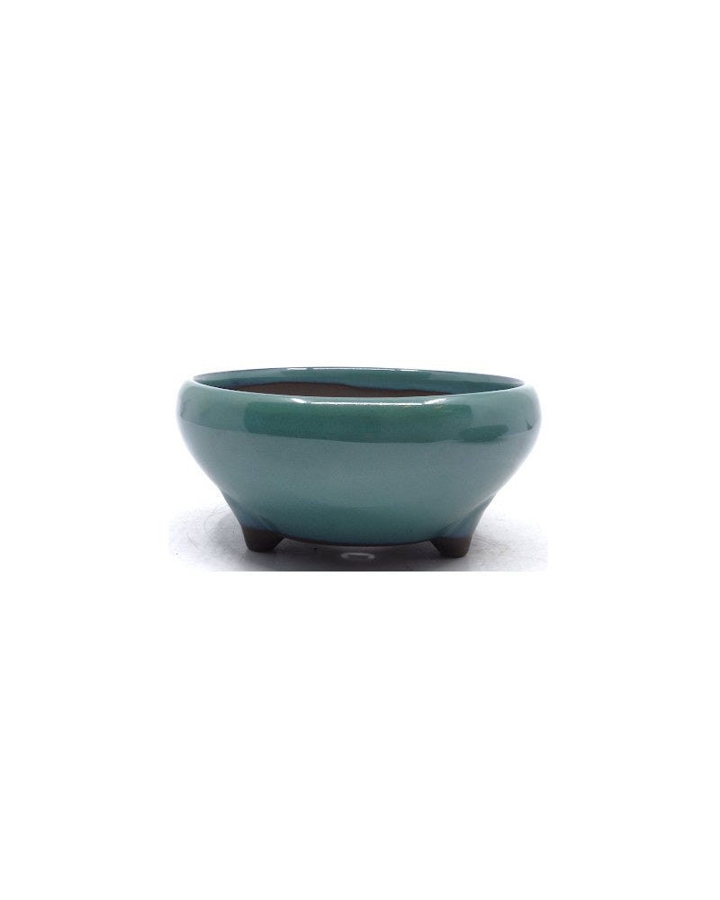 Pot à bonsaï rond vert 16 cm
