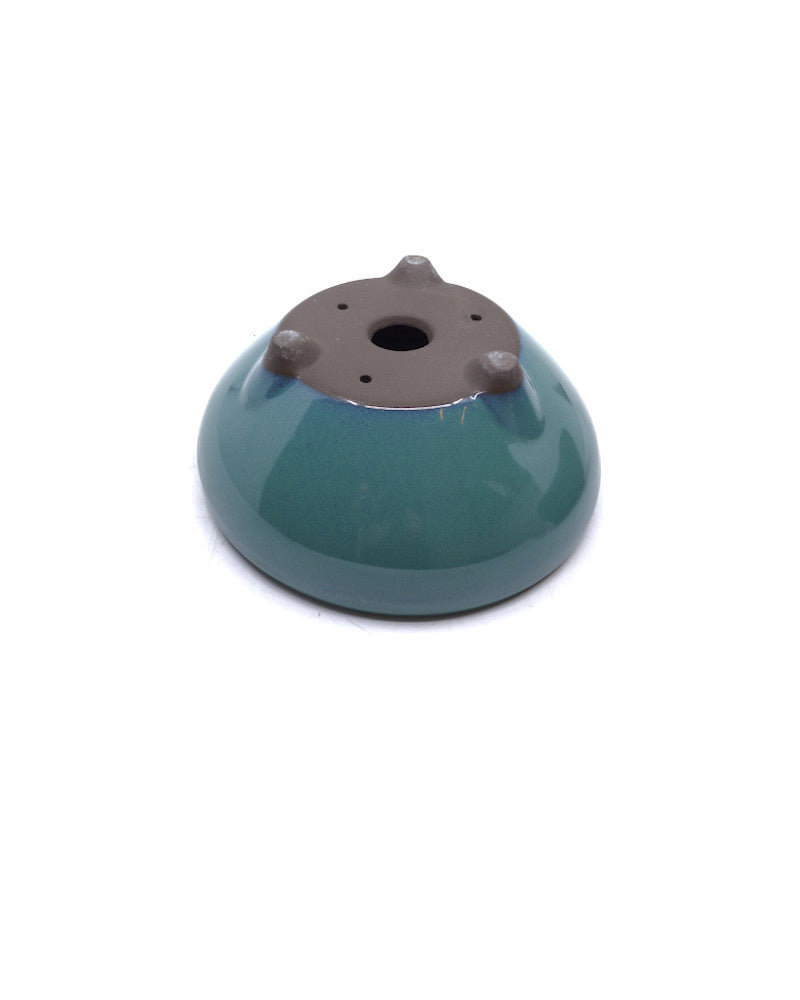 Pot à bonsaï rond vert 16 cm