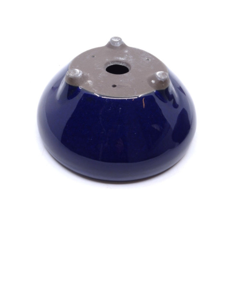 Pot à bonsaï bleu rond 24 cm