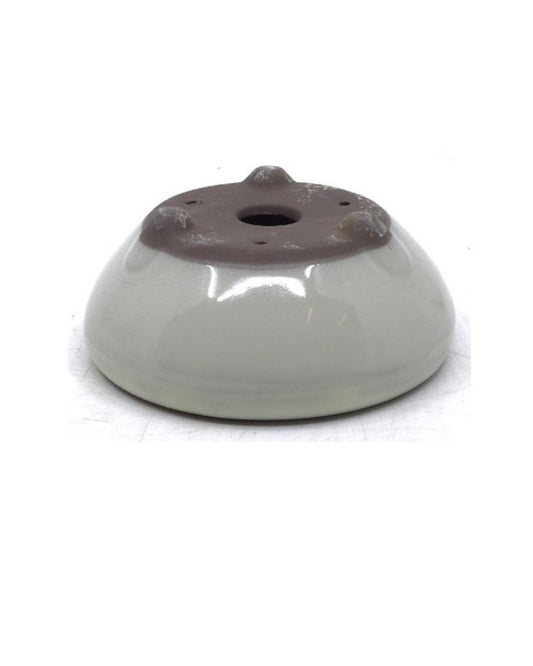Pot à bonsaï rond crème 24 cm