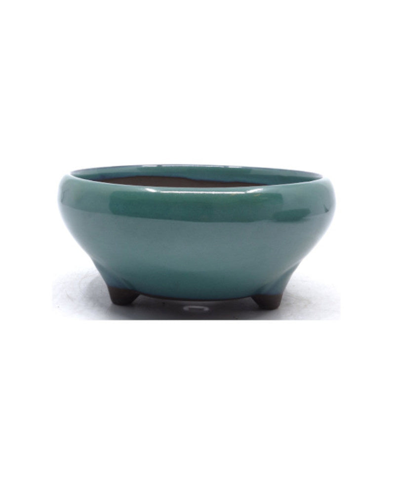 Pot à bonsaï rond vert 24 cm