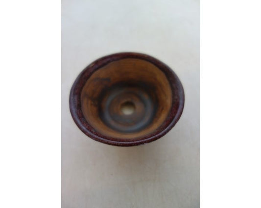 Pot à bonsaï Shohin 'Rene Lecocq' rouge rond 9 cm