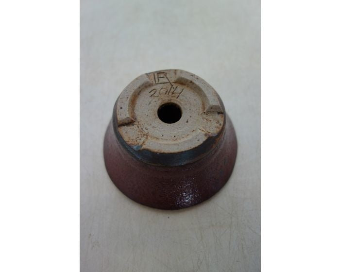 Pot à bonsaï Shohin 'Rene Lecocq' rouge rond 9 cm