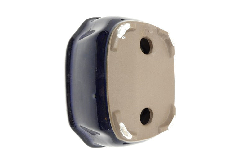 Pot à bonsaï bleu mokko 24 cm