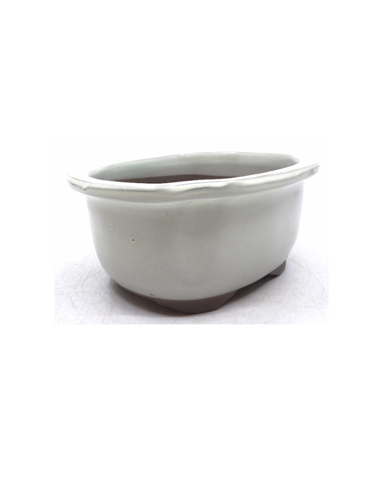 Pot à bonsaï crème mokko 20cm