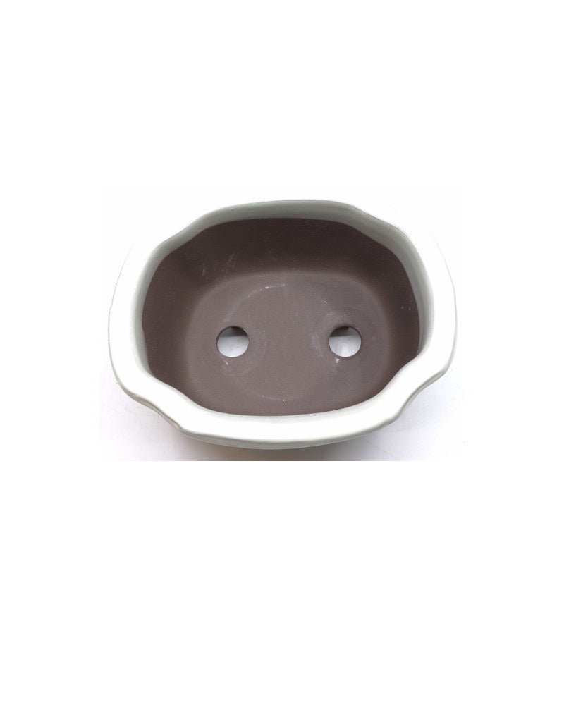 Pot à bonsaï crème mokko 20cm