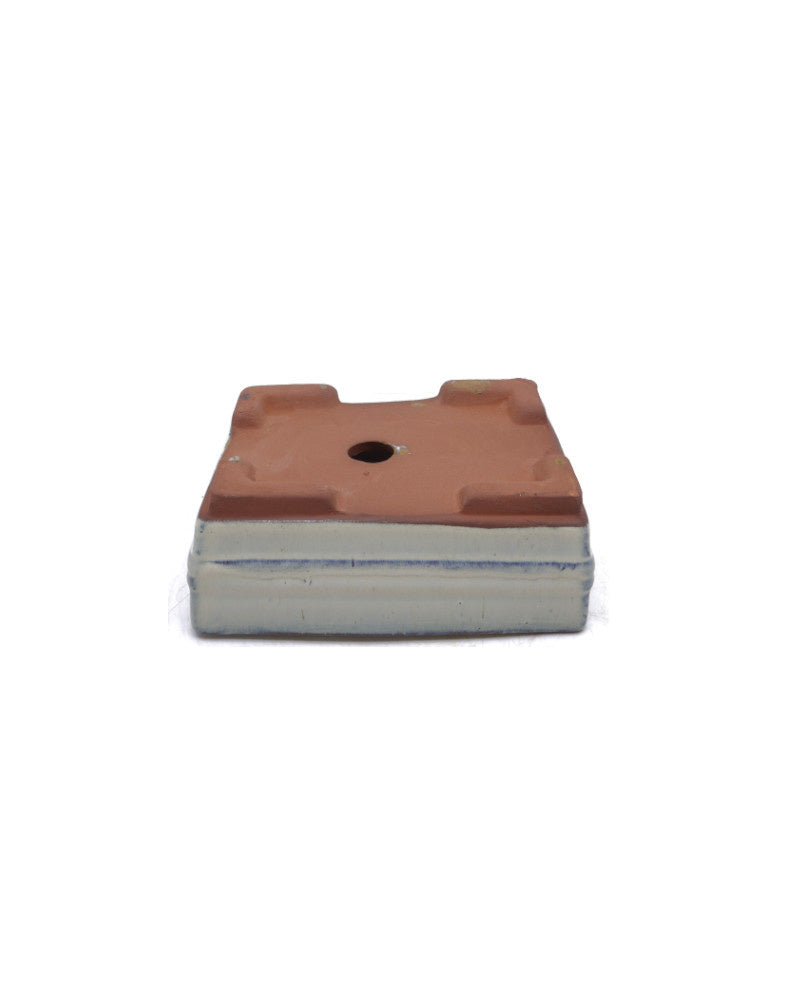 Pot à bonsaï rectangulaire crème 15,5 cm - lot