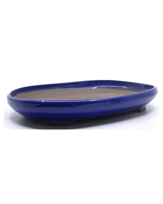 Bonsai pot blauw ovaal 41cm