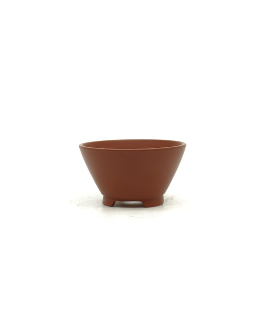 Pot à bonsaï Shohin Yixing rond non émaillé 9 cm
