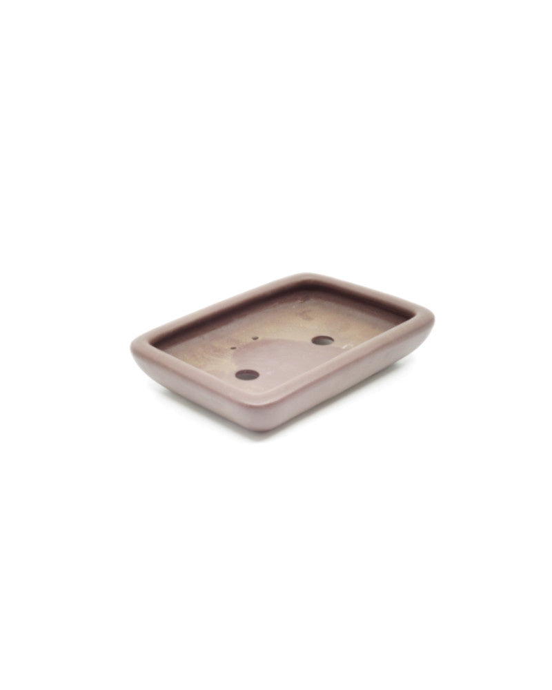 Pot à bonsaï Yixing rectangulaire non émaillé 16,5 cm