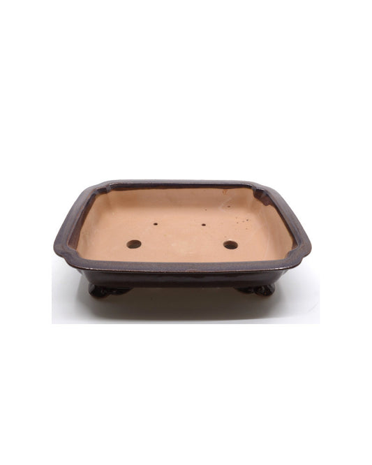 Bonsai pot rechthoek puce 25cm