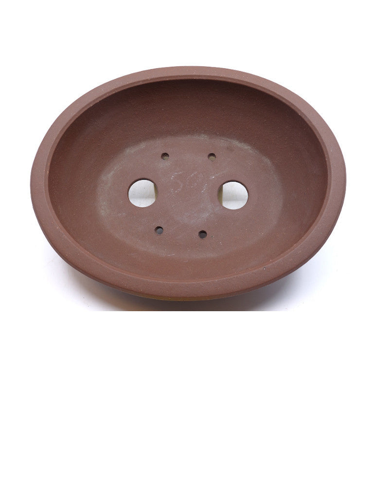 Bonsai pot ongeglazuurd ovaal 31cm