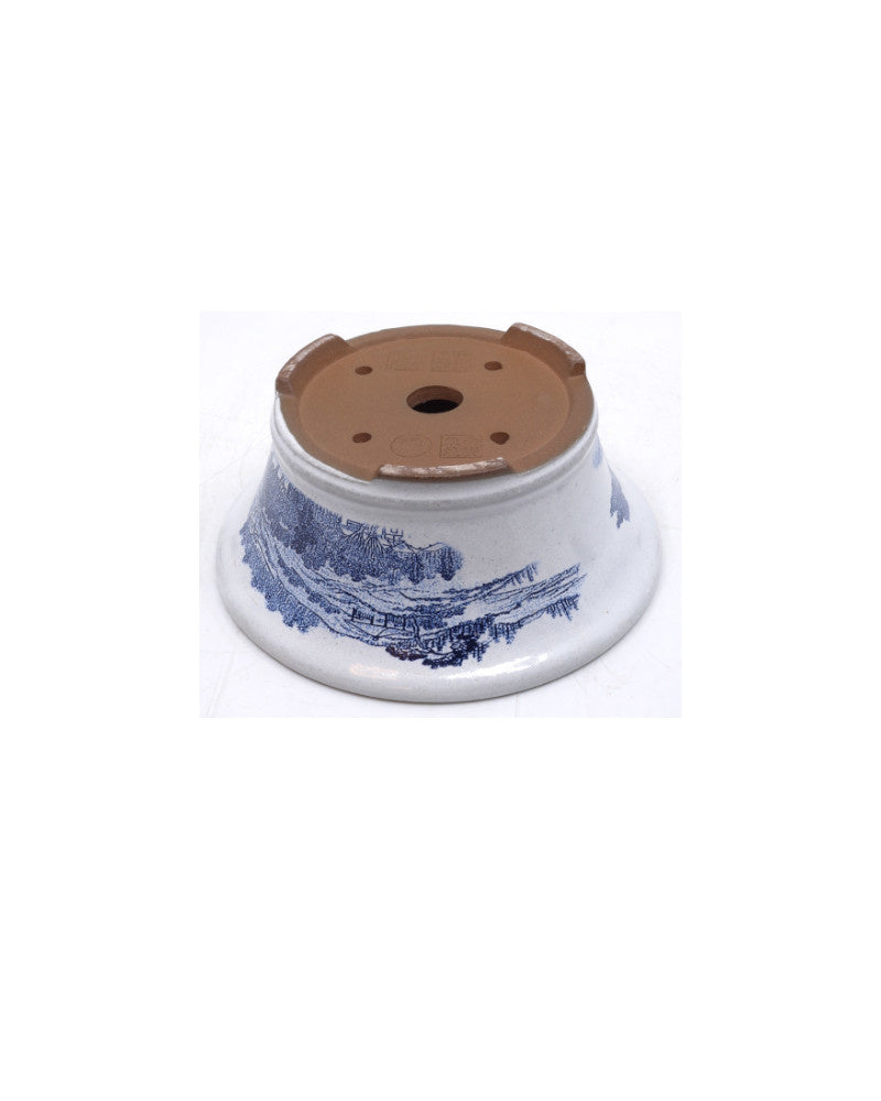 Pot à bonsaï rond de 15 cm de diamètre.