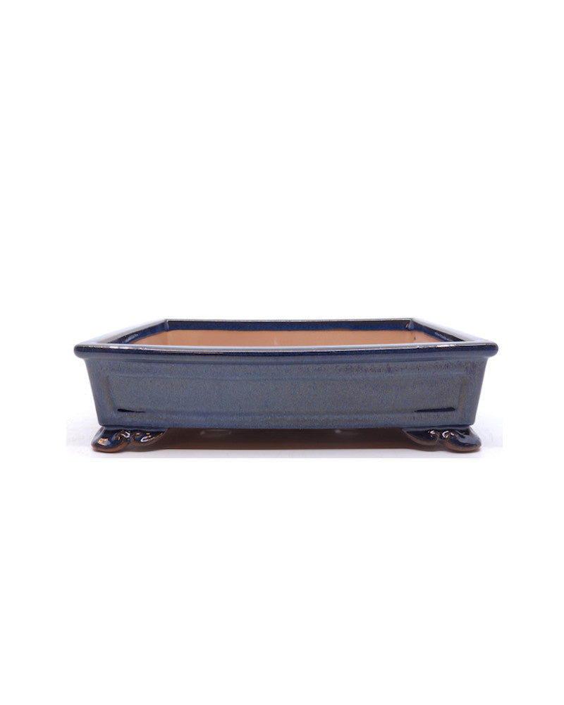 Bonsai pot blauw rechthoekig 26cm