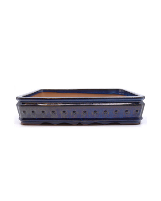 Bonsai pot blauw rechthoekig 31cm