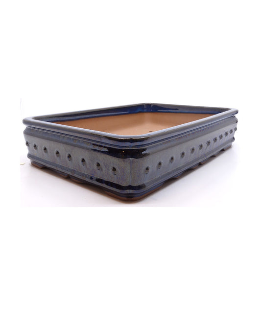 Bonsai pot blauw rechthoekig 31cm