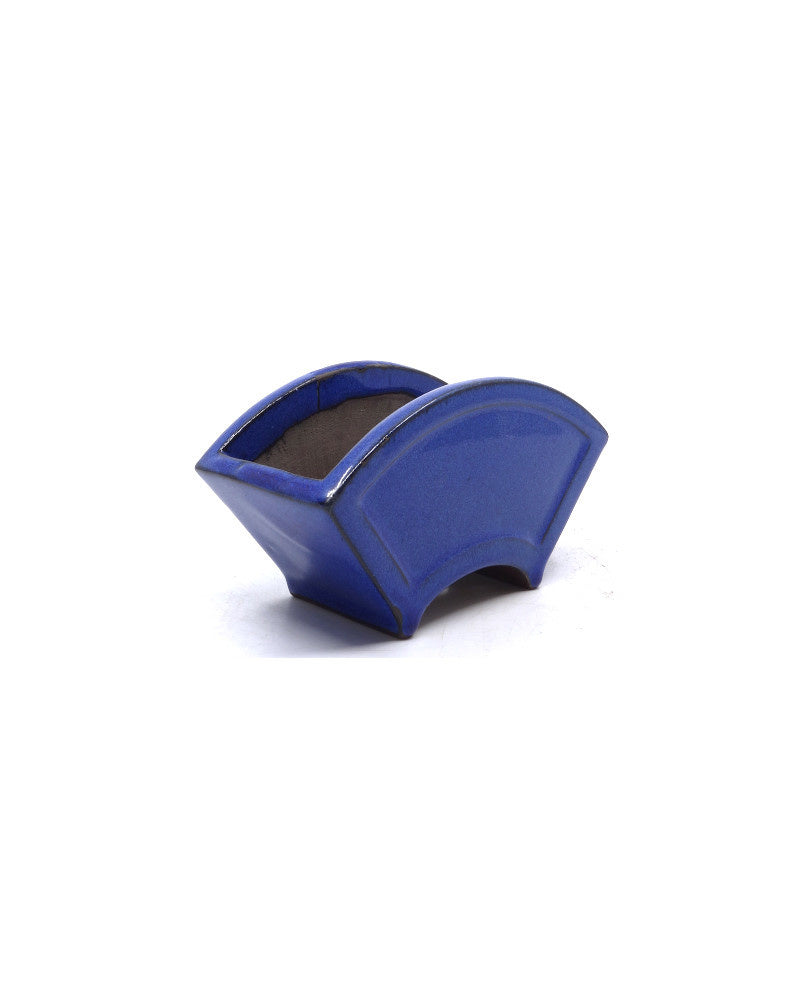 Pot à bonsaï éventail bleu 15 cm