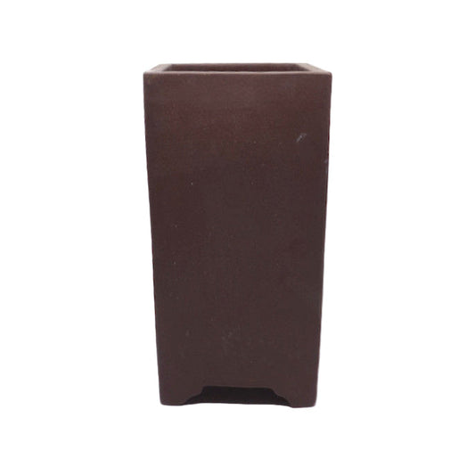 Bonsai pot ongeglazuurd vierkant cascade 16cm, hoogte 26cm