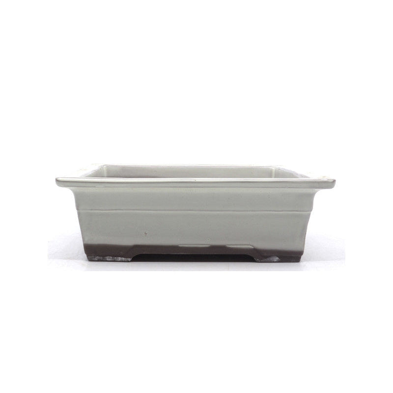 Pot à bonsaï rectangulaire crème 22 cm