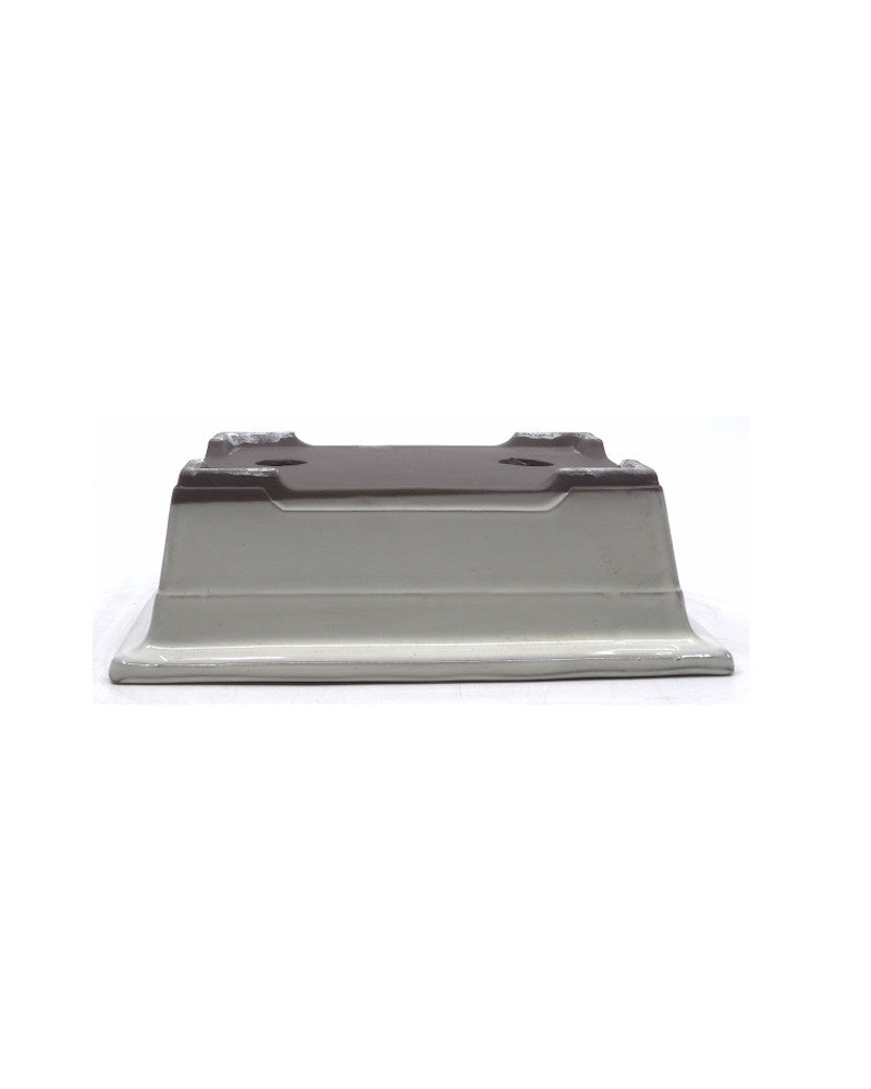Pot à bonsaï rectangulaire crème 22 cm