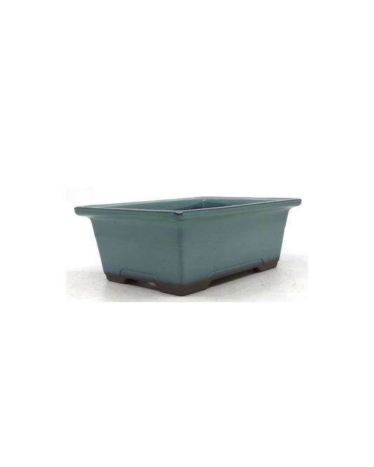 Bonsai pot groen rechthoekig 22cm