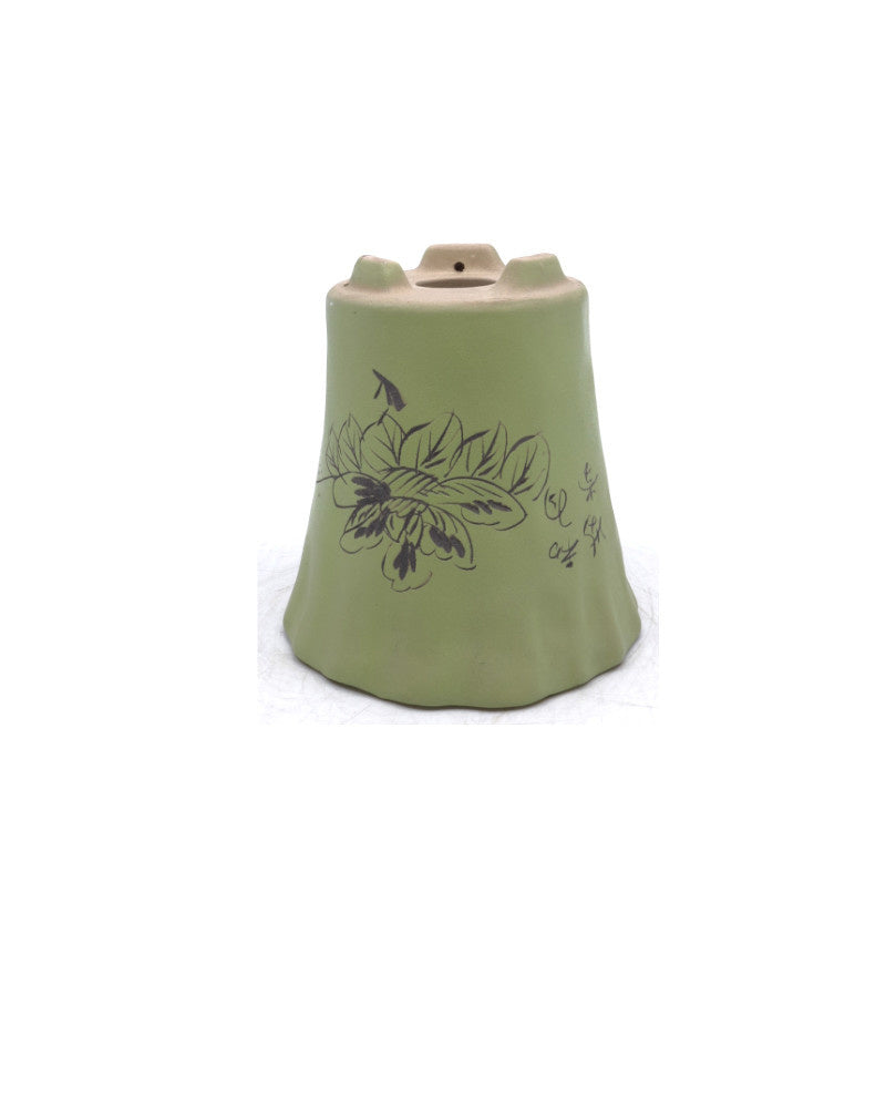 Pot à bonsaï cascade avec dessin 11,5 cm, hauteur 12 cm