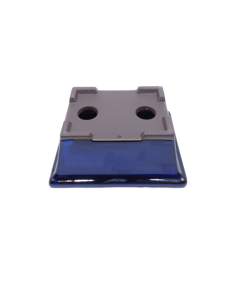 Bonsai pot blauw rechthoekig 13cm - set