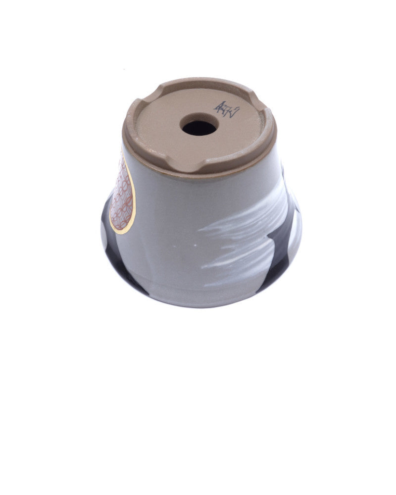 Pot à bonsaï Kutani yaki 'Hanakago' pot multicolore peint à la main 12cm