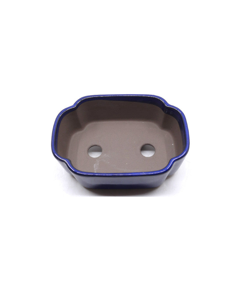 Pot à bonsaï lotus bleu 18 cm