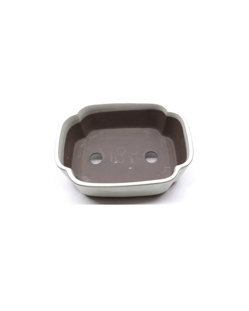 Pot à bonsaï lotus crème 16 cm