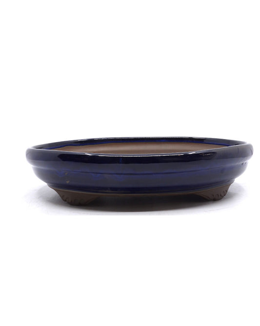 Bonsai pot blauw ovaal 28cm