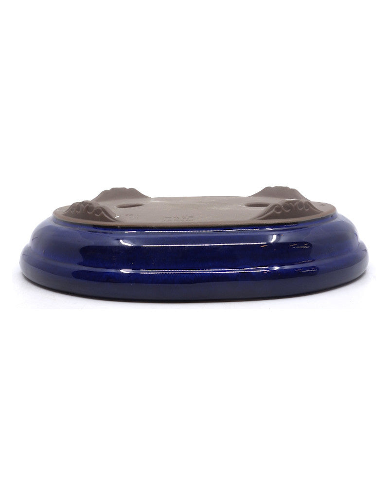 Bonsai pot blauw ovaal 32cm