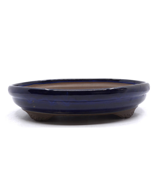 Bonsai pot blauw ovaal 32cm
