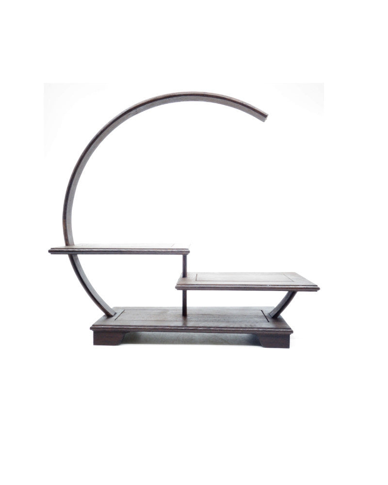 Étagère à bonsaï Shohin ronde ouverte 33 cm